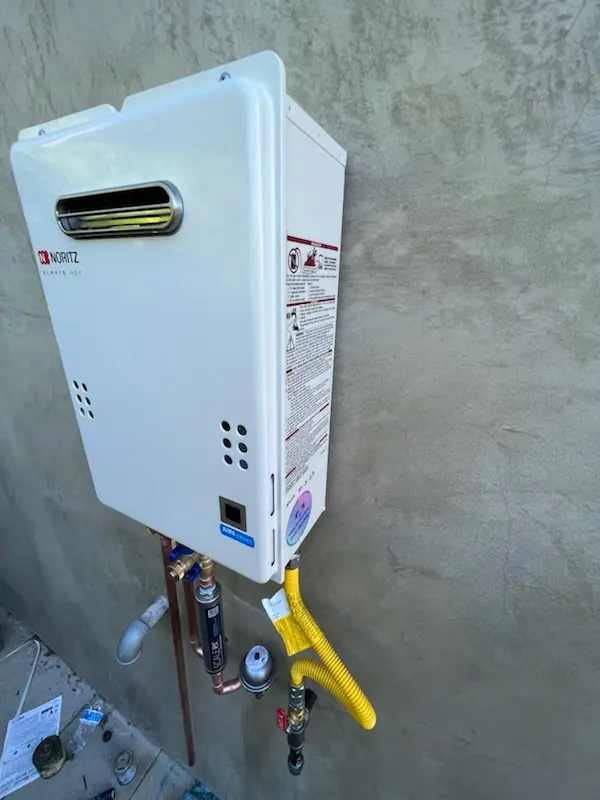 Tankless water heater installation for Southwest Village homes